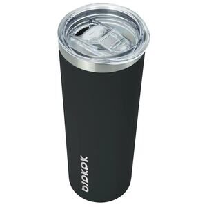 20 oz Skinny Stainless Steel Insulated Coffee Travel Tumblers With Lid- Black